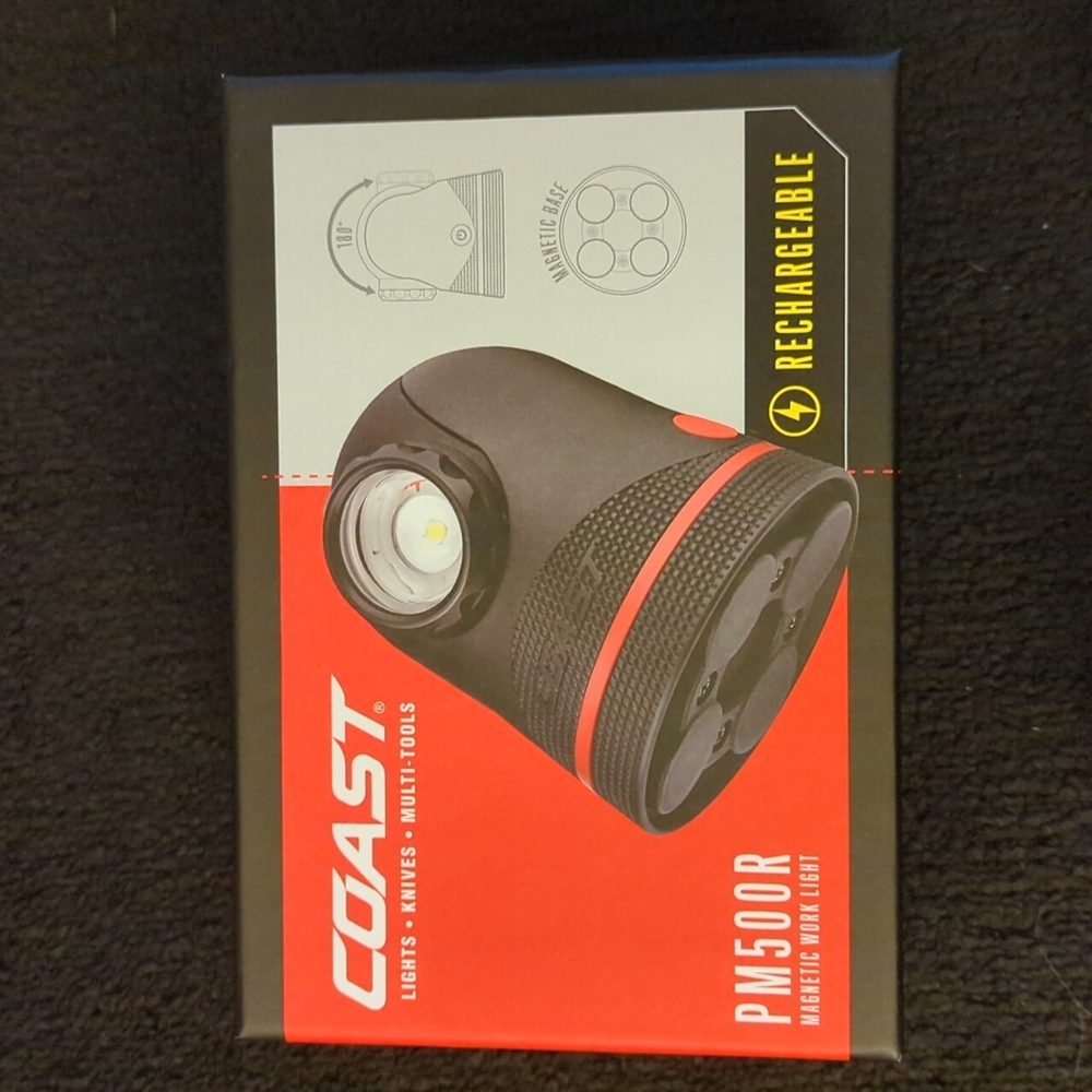 NIB Coast PM500R Magnetic Work Light